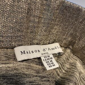 Anthropologie Maison D'Amelie Metallic Gold Jogger Pants medium